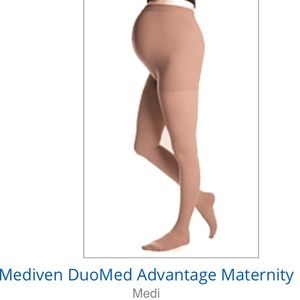 NWT medi maternity compression pantyhose 15-20mmhg